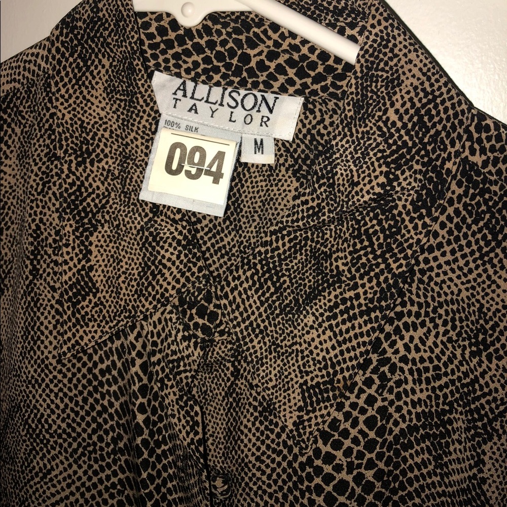 Allison Taylor Silk Button Down Blouse